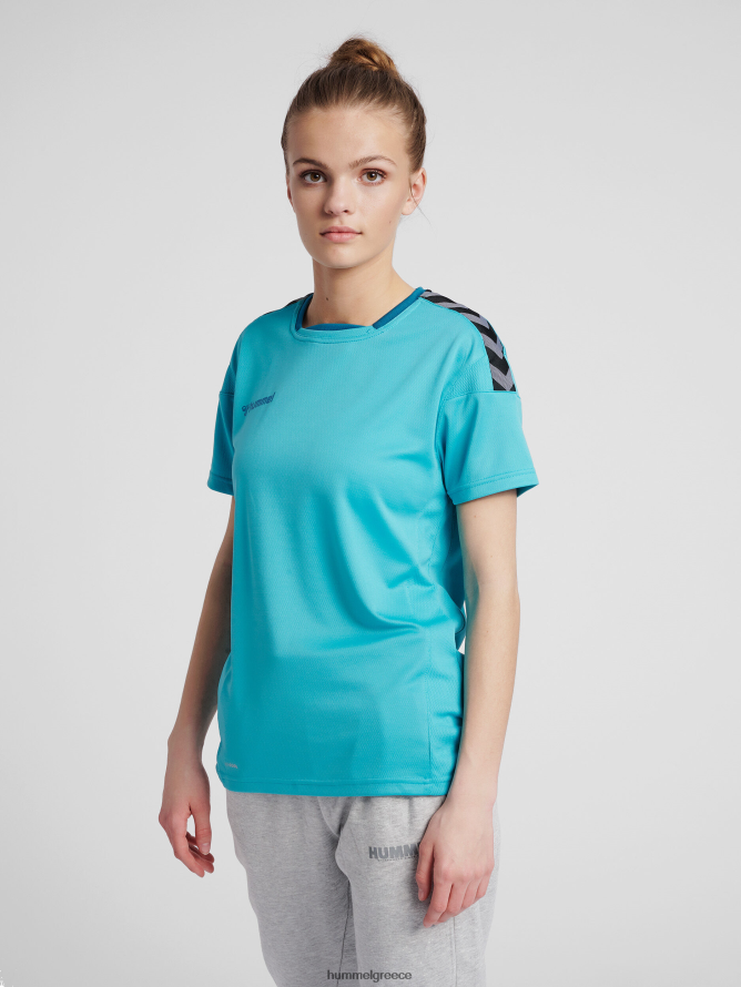Hummel γυναίκες hmlauthentic poly jersey s/s T20HHR3945 "αθλητικό τοπ με σιρίτι"