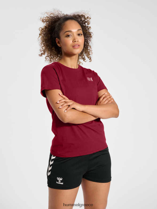 Hummel γυναίκες hmlcourt βαμβακερό μπλουζάκι s/s T20HHR2328 "ελαφρύ σπορ μπλουζάκι"