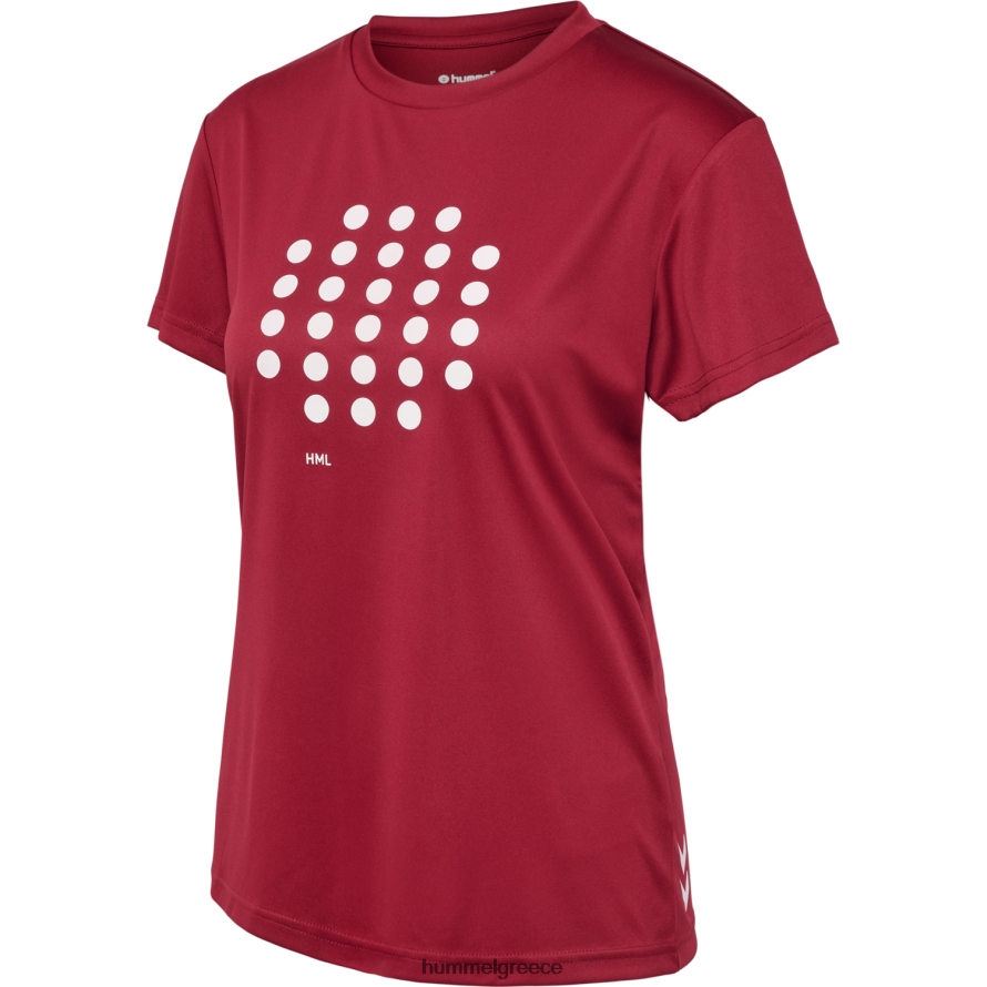 Hummel γυναίκες hmlcourt t-shirt s/s T20HHR2460 "σπορ μπλουζάκι"