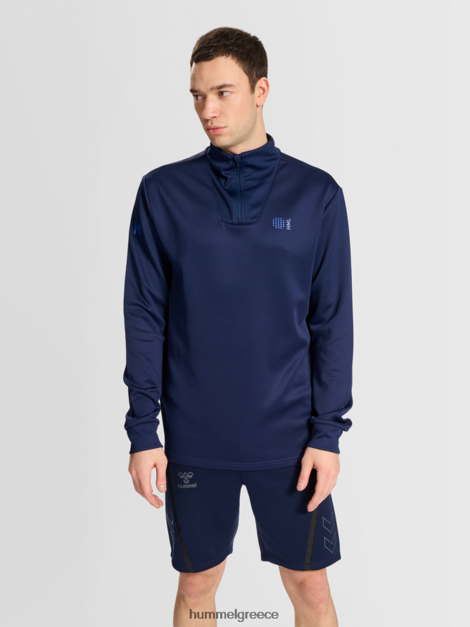 Hummel άνδρες hmlcourt μισό φερμουάρ l/s T20HHR194 "άλτης με μισό φερμουάρ"