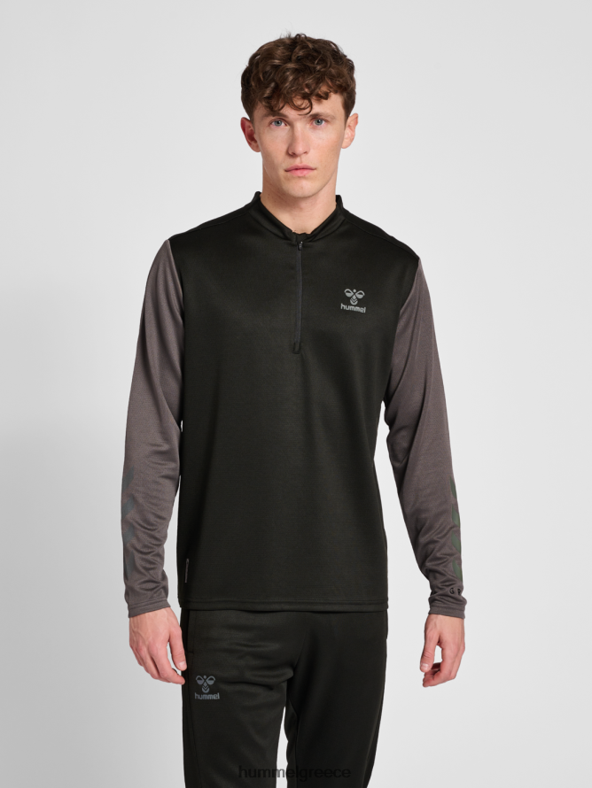 Hummel άνδρες hmlongrid 1/2 zip poly sweat T20HHR264 "Φούτερ με μισό φερμουάρ"