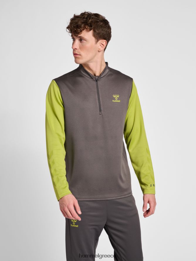 Hummel άνδρες hmlongrid 1/2 zip poly sweat T20HHR299 "Φούτερ με μισό φερμουάρ"