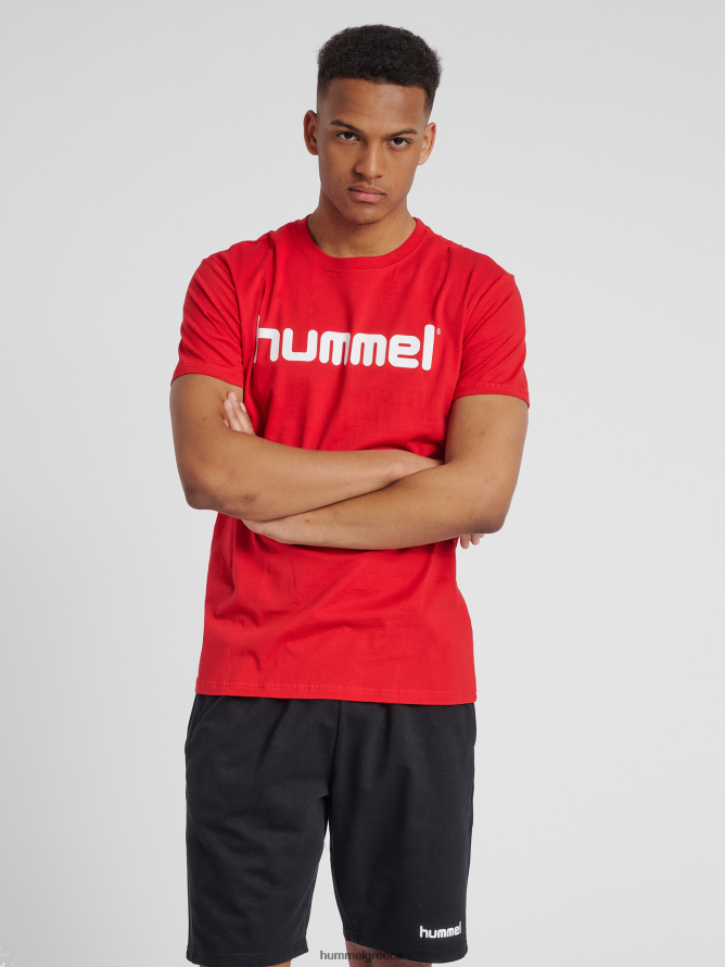 Hummel άνδρες hmlgo βαμβακερό λογότυπο μπλουζάκι s/s T20HHR1441 "είδη ένδυσης"