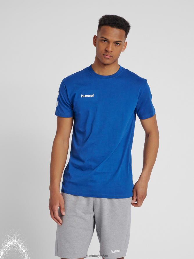 Hummel άνδρες hmlgo βαμβακερό μπλουζάκι s/s T20HHR1622 "βαμβακερό μπλουζάκι με σεβρόν"