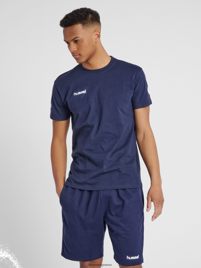 Hummel άνδρες hmlgo βαμβακερό μπλουζάκι s/s T20HHR1647 "βαμβακερό μπλουζάκι με σεβρόν"