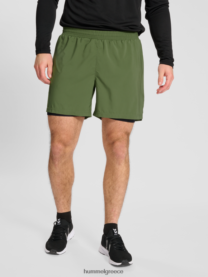 Hummel άνδρες σορτς nwldetroit 2 σε 1 T20HHR105 "Σορτς τρεξίματος 2 σε 1"