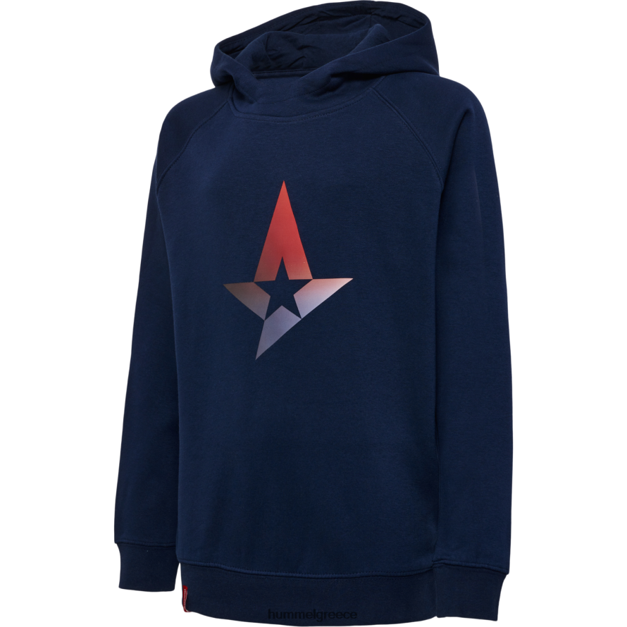 Hummel παιδιά ast big star marine hoodie T20HHR4700 "κουκούλα με κουκούλα astralis star"