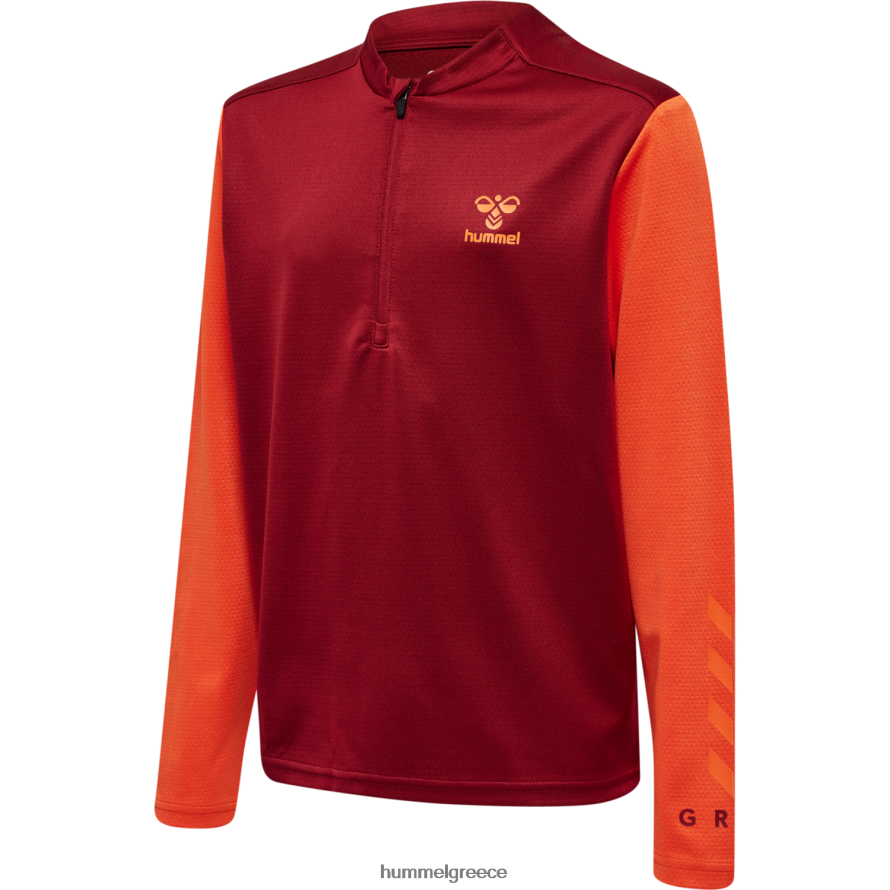 Hummel παιδιά hmlongrid 1/2 zip poly sweat T20HHR5288 "Φούτερ με μισό φερμουάρ"
