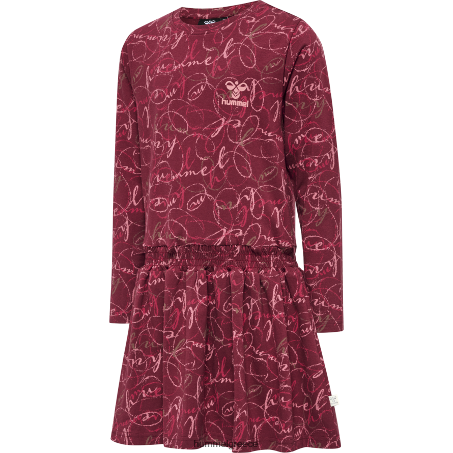 Hummel παιδιά hmlmerry φόρεμα l/s T20HHR5478 "smock waist φόρεμα"