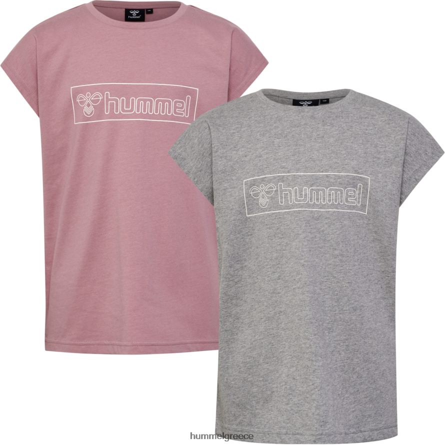 Hummel παιδιά hmlboxline t-shirt s/s 2 pk T20HHR5654 "μπλουζάκια & τοπ"