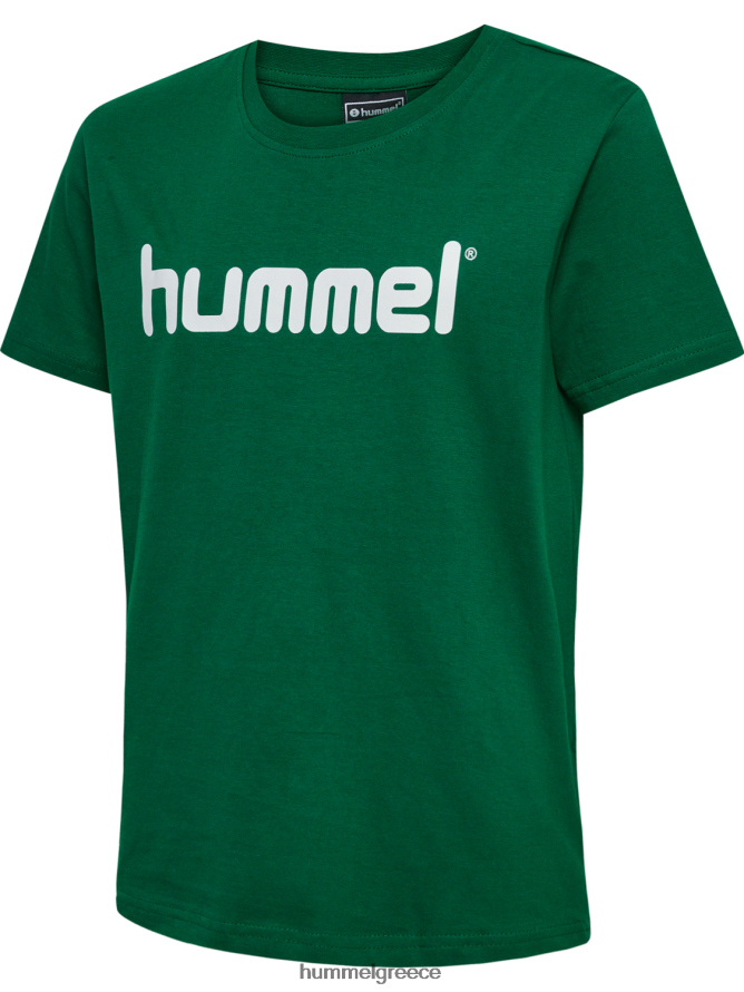 Hummel παιδιά hmlgo βαμβακερό λογότυπο μπλουζάκι s/s T20HHR6957 "μπλουζάκια & τοπ"