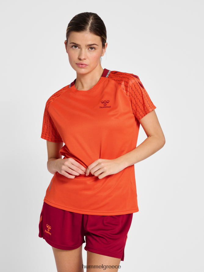 Hummel για άνδρες και γυναίκες hmlongrid poly jersey s/s wo T20HHR3157 "κοντομάνικη φανέλα"