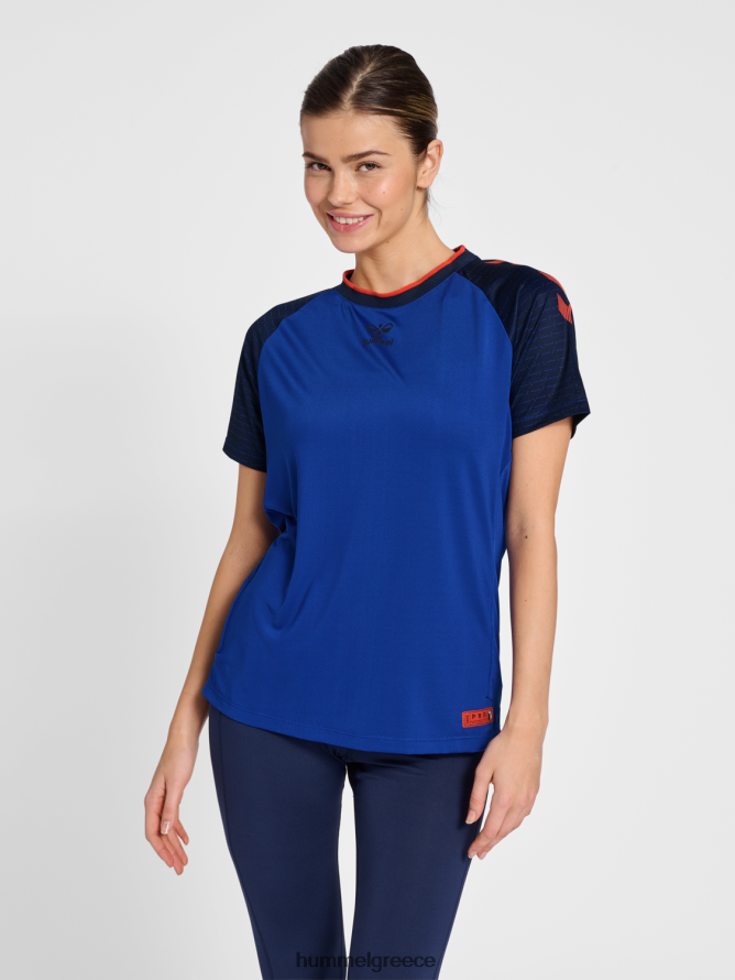 Hummel για άνδρες και γυναίκες hmlpro grid παιχνίδι φανέλα s/s wo T20HHR2594 "κοντομάνικο μπλουζάκι"